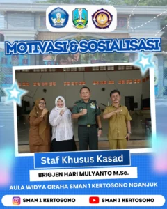 ✨ MOTIVASI & SOSIALISASI ✨SMAN 1 Kertosono berkesempatan menerima kunjungan dan arahan inspirat