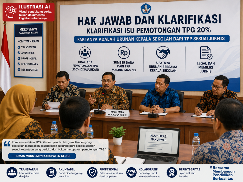 Ilustrasi rapat MKKS SMP