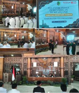 Pelantikan sekda Tulungagung