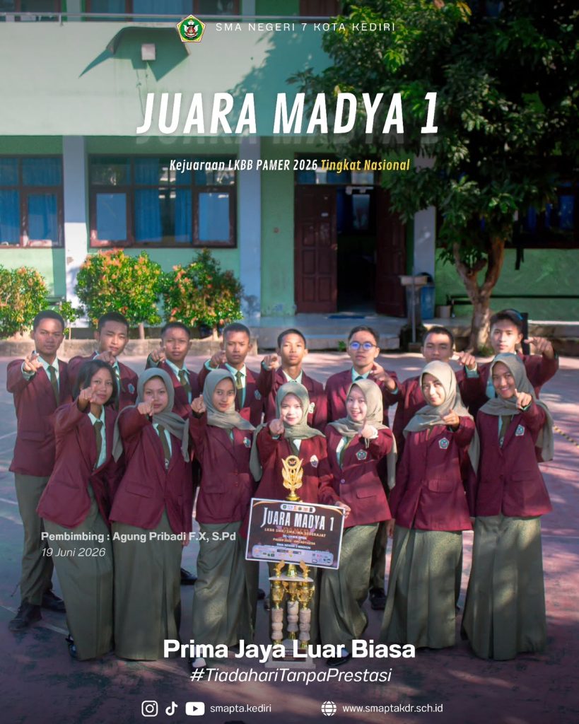 #TiadaHariTanpaPrestasi SMA Negeri 7 Kota KediriThis time im ready to runKamis, 23 Juli 2026.heic
